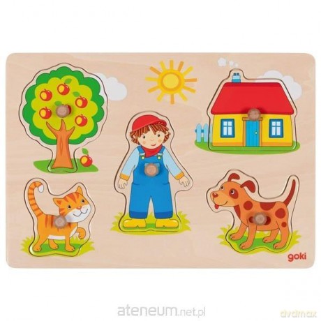 Puzzle z uchwytami Kot, pies i inne zwierzęta