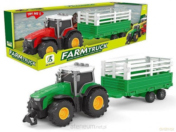 Traktor z przyczepą światło dźwięk MIX