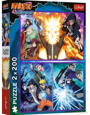 TREFL 2x200 el. Ninja z Wioski Ukrytego Liścia [PUZZLE]