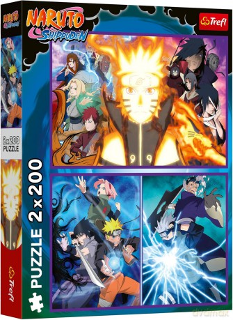 TREFL 2x200 el. Ninja z Wioski Ukrytego Liścia [PUZZLE]