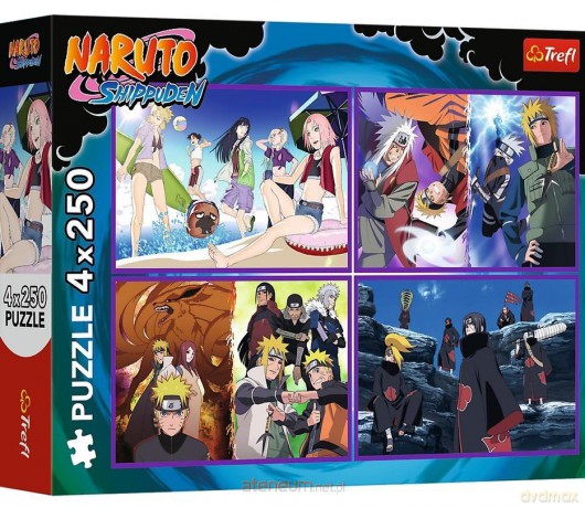 TREFL 4x250 el. Przygody Naruto Uzumaki [PUZZLE]