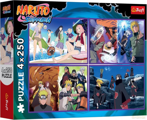 TREFL 4x250 el. Przygody Naruto Uzumaki [PUZZLE]