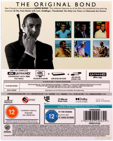 James Bond: Sean Connery 6-Film Collection (Vanilla Version) [12xBlu-Ray 4K]