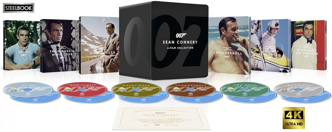 James Bond: Sean Connery 6-Film Collection Library Case [6xBlu-Ray 4K]+[6xBlu-Ray]