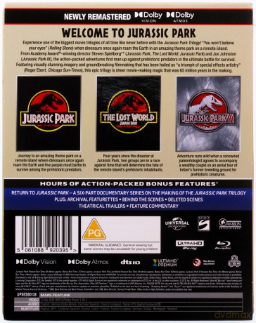 Jurassic Park Trilogy (Limited) (steelbook) [3xBlu-Ray 4K]