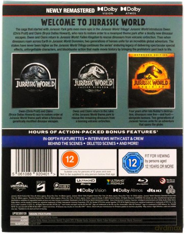 Jurassic World Trilogy (Limited) (steelbook) [3xBlu-Ray 4K]