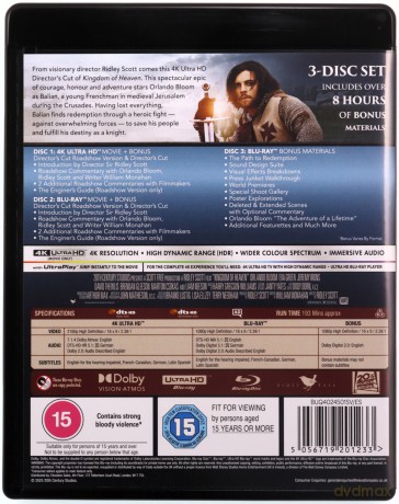 Kingdom Of Heaven (Królestwo niebieskie) [Blu-Ray 4K]+[2xBlu-ray]