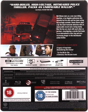 Lethal Weapon (steelbook) (Zabójcza broń) [Blu-Ray 4K]