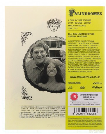 Palindromes (Limited) (Palindromy) [Blu-Ray]