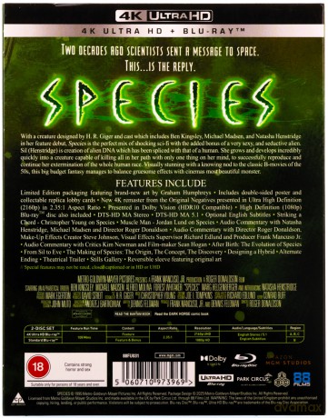 Species (Deluxe Collectors) (Gatunek) [Blu-Ray 4K]+[Blu-ray]