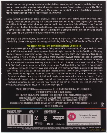 Swordfish (Limited) (Kod dostępu) [Blu-Ray 4K]
