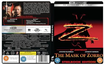 The Mask Of Zorro (steelbook) (Maska Zorro) [Blu-Ray 4K]+[Blu-Ray]