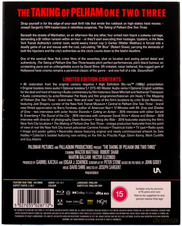 The Taking Of Pelham One Two Three (Limited) (Długi postój na Park Avenue) [Blu-Ray]