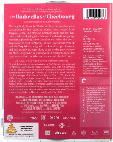 The Umbrellas Of Cherbourg (Parasolki z Cherbourga) [Blu-Ray 4K]+[Blu-Ray]