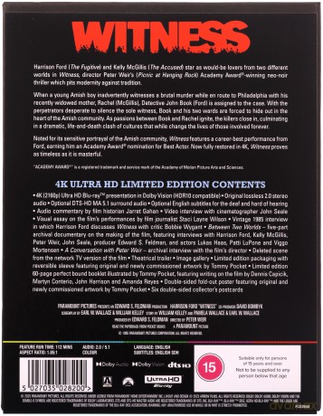 Witness (Świadek) [Blu-Ray 4K]