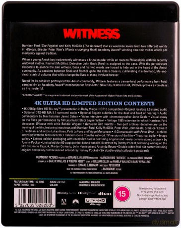Witness (Świadek) [Blu-Ray 4K]