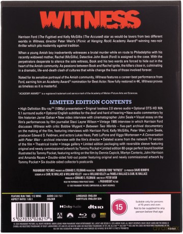 Witness (Świadek) [Blu-Ray]