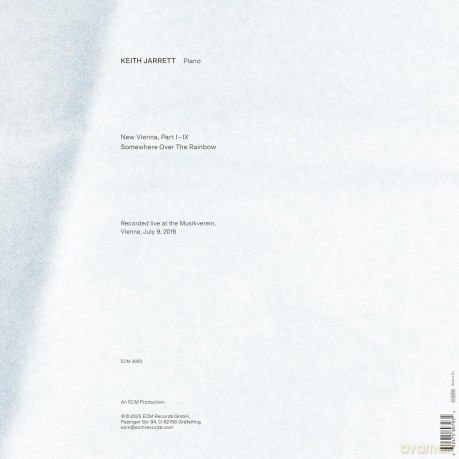 Keith Jarrett: New Vienna - At The Musikverein 2016 [Winyl]