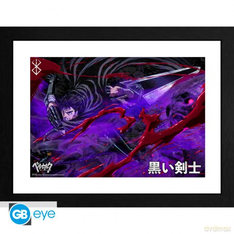 BERSERK - Plakat w ramie Guts (30x40)