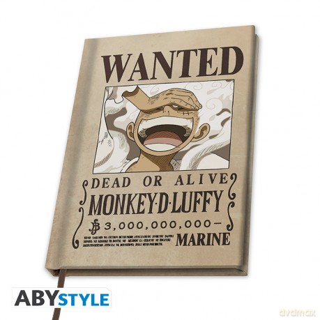 ONE PIECE - A5 Notes Wanted Luffy Wano
