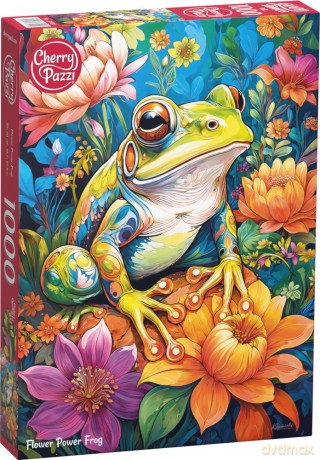 CHERRYPAZZI 1000 el. Flower Power Frog 31100 [PUZZLE]