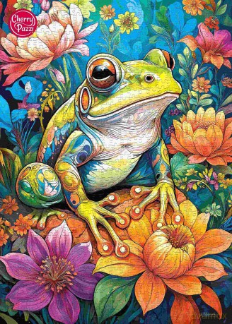 CHERRYPAZZI 1000 el. Flower Power Frog 31100 [PUZZLE]