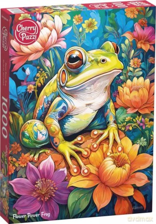 CHERRYPAZZI 1000 el. Flower Power Frog 31100 [PUZZLE]