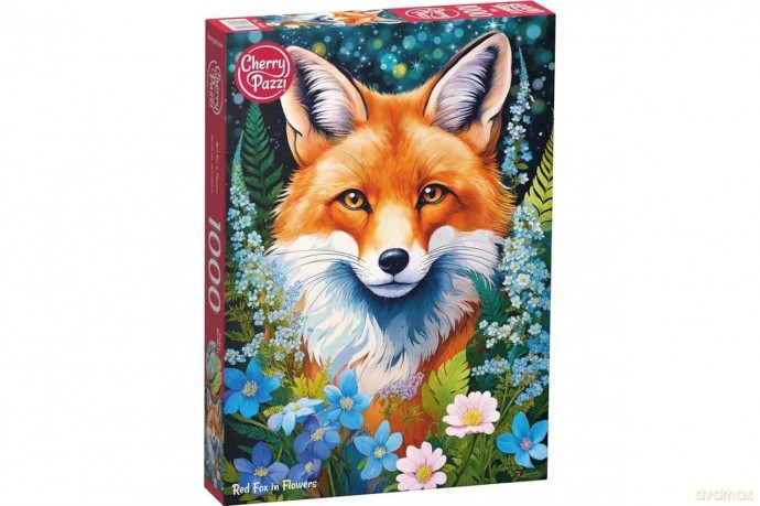 CHERRYPAZZI 1000 el. Red Fox in Flowers 31148 [PUZZLE]