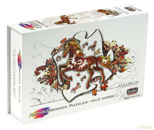 EUREKA 103 el. drewniane kolorowe Koń [PUZZLE]