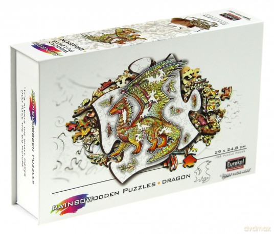 EUREKA 104 el. drewniane kolorowe Smok [PUZZLE]