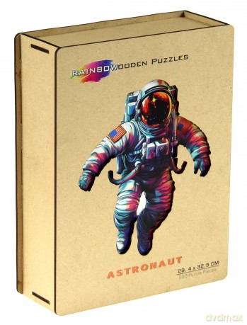 EUREKA 200 el. drewniane kolorowe Astronauta [PUZZLE]