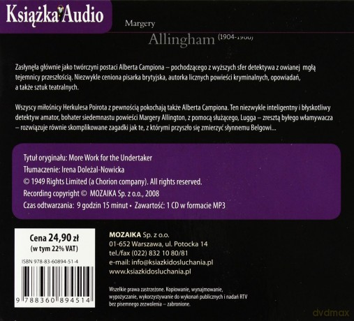 Jak najwięcej grobów - Margery Allingham [Audiobook]