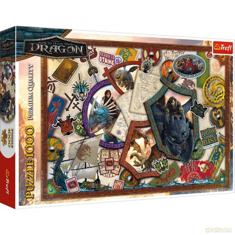 TREFL 1000 el. Jak Wytresować Smoka bohaterowie 10959 [PUZZLE]