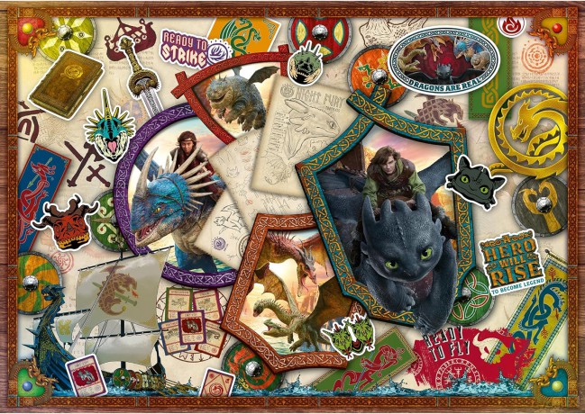 TREFL 1000 el. Jak Wytresować Smoka bohaterowie 10959 [PUZZLE]