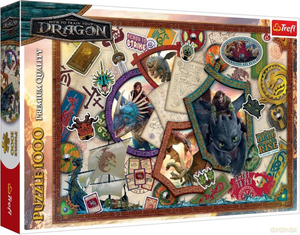 TREFL 1000 el. Jak Wytresować Smoka bohaterowie 10959 [PUZZLE]