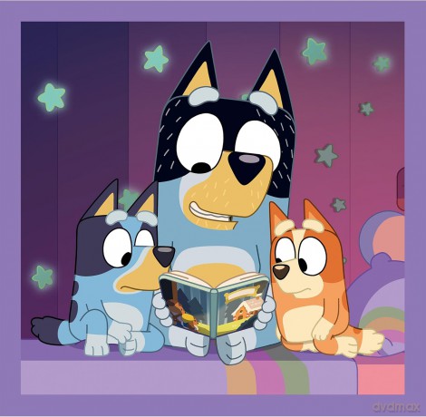 TREFL 3w1 Poznaj Bluey 34898 [PUZZLE]