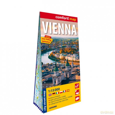 Vienna city street map 1:15 000 laminat 2025 [KSIĄŻKA]