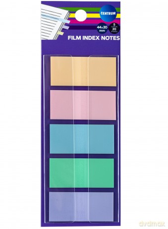 Zakładki indeksujące foliowe 5 kolorów pastelowych