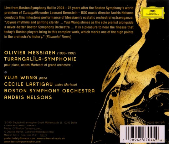 Yuja Wang: Messiaen's Turangalila-Symphonie [CD]