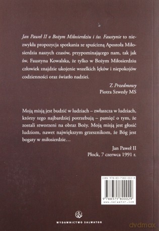 Jan Paweł II o Bożym Miłosierdziu i św. Faustynie - ks. Piotr Szweda [KSIĄŻKA]