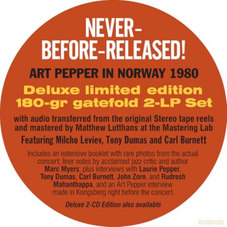 Art Pepper: An Afternoon In Norway: The Kongsberg Concert [Winyl]