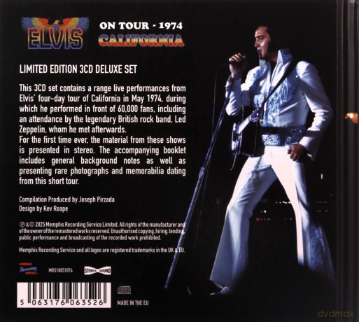 Elvis Presley: On Tour 1974: California (Digi Book) [CD]