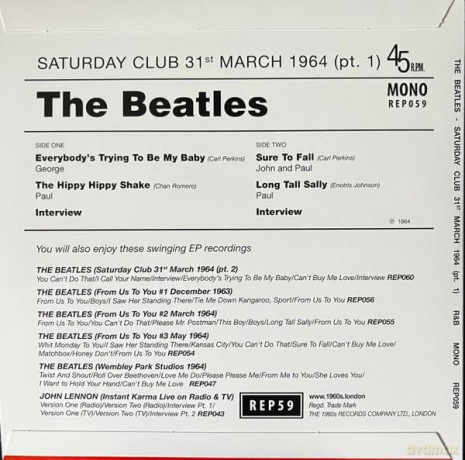 Beatles: Saturday Club 31st March 1964 (Pt. 1) [Winyl]