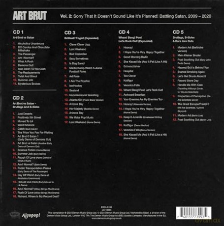 Art Brut: Sorry That It Doesnt Sound Like Its Planned! Battling Satan. 2009-2020 (Signed Deluxe) [CD]