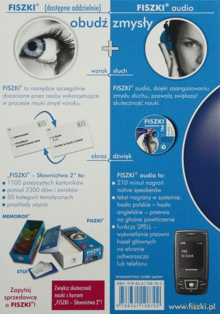 Język angielski. Słownictwo 2. Fiszki audio CD MP3 [KSIĄŻKA]