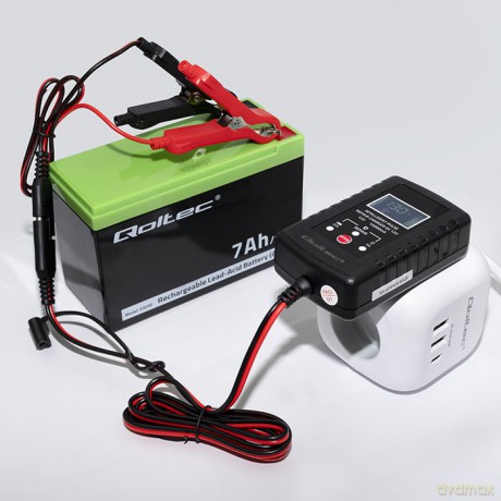 Automatyczna ładowarka do akumulatora AGM GEL STD 6V/12V | 2A | Prostownik z funkcją naprawy i wyświetlaczem LED