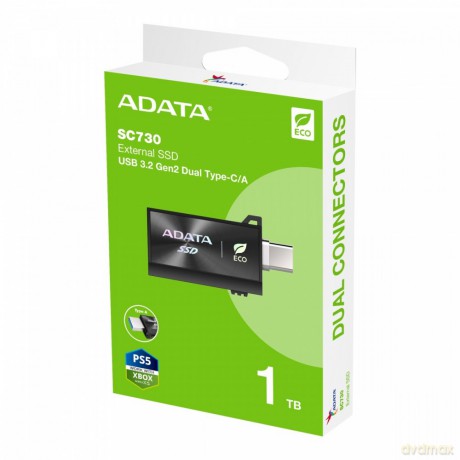 Dysk zewnętrzny SSD SC730 1TB USB 3.2C/A 600/600MB/s czarny