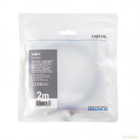 Kabel USB3.2 gen1 TypeC do USB-C/F, PD, 2m