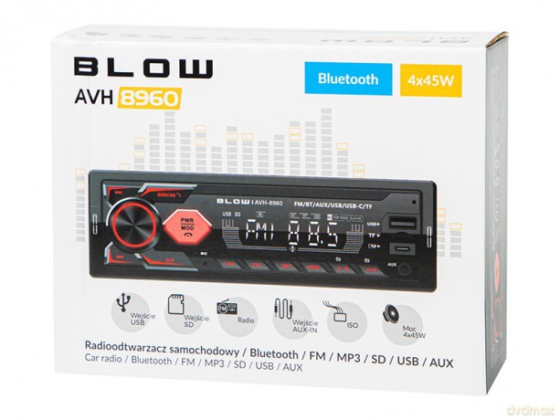 Radio samochodowe AVH-8960 1DIN RDS MP3/USB/micro SD/BLUETOOTH + USB-C
