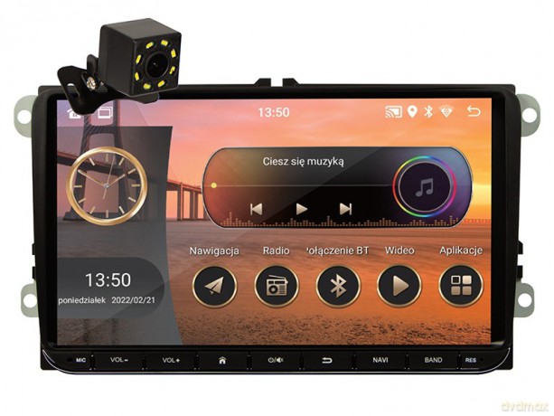 Radio samochodowe CP02 2DIN 9 cali ekran dotykowy Android/WiFi/GPS/CARPLAY